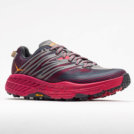 Castlerock / Paradise Pink Orthofeet Hoka One One Speedgoat 4 Women's Trail Running Shoes | QEJDB3768