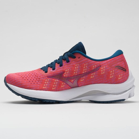 Cayenne / Phlox Pink Orthofeet Mizuno Wave Rider 25 Waveknit Women's Running Shoes | MRFTE7438