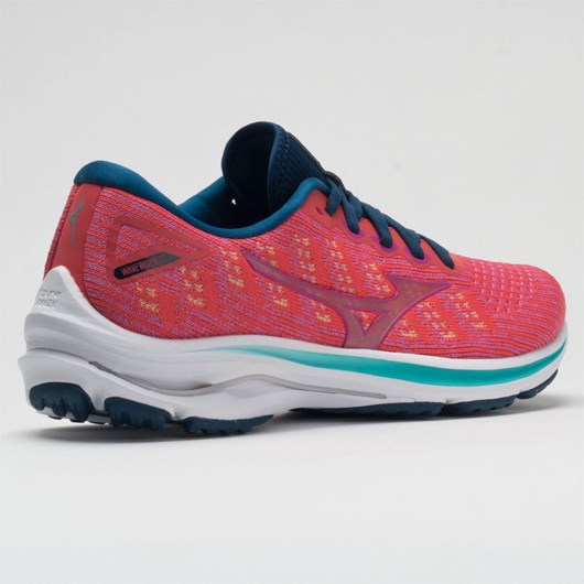 Cayenne / Phlox Pink Orthofeet Mizuno Wave Rider 25 Waveknit Women's Running Shoes | MRFTE7438