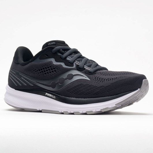 Charcoal / Black Orthofeet Saucony Ride 14 Men's Running Shoes | KCDMS8540