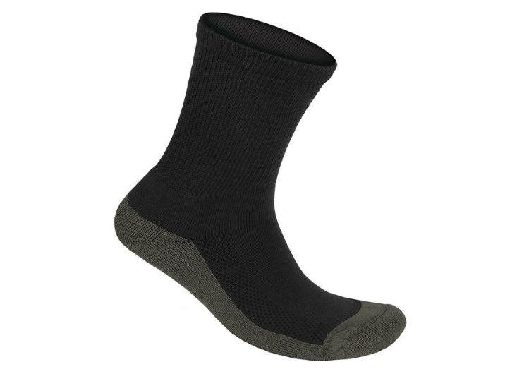 Charcoal Orthofeet Bamboo Non Binding Crew Wide BioSoft Unisex Socks | JHZBQ9264