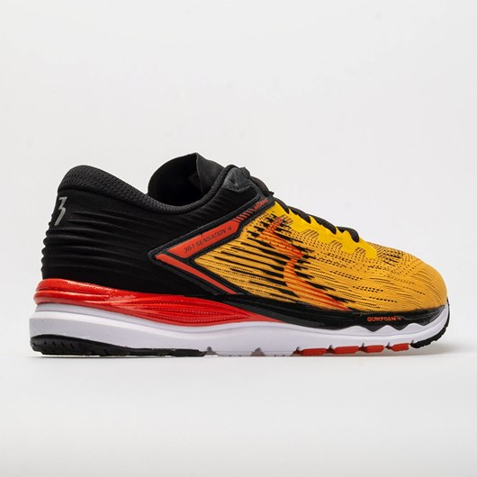 Citrus / Black Orthofeet 361 Sensation 4 Men's Running Shoes | NYQJS9651