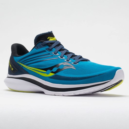 Cobalt / Citrus Orthofeet Saucony Kinvara 12 Men's Running Shoes | ZDQYN5349