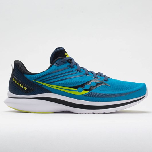 Cobalt / Citrus Orthofeet Saucony Kinvara 12 Men\'s Running Shoes | ZDQYN5349