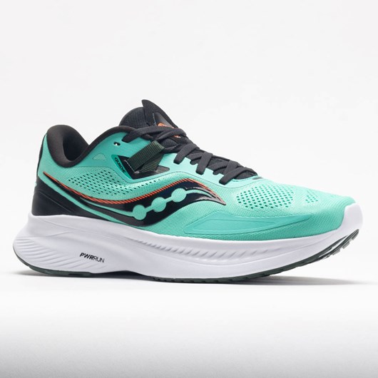 Cool Mint / Zest Orthofeet Saucony Guide 15 Men's Running Shoes | TWVLE9548