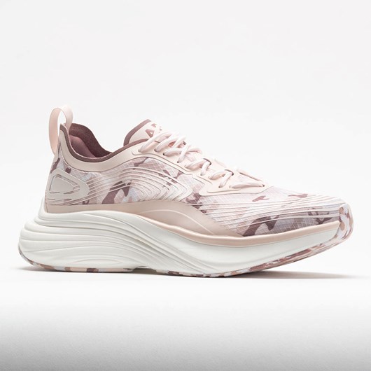 Creme / Beachwood / Camo Orthofeet APL Streamline Women's Running Shoes | SBUML4872