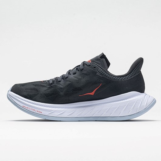 Dark Shadow / Fiesta Orthofeet Hoka One One Carbon X 2 Men's Running Shoes | DJBQP1045