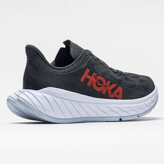 Dark Shadow / Fiesta Orthofeet Hoka One One Carbon X 2 Men's Running Shoes | DJBQP1045