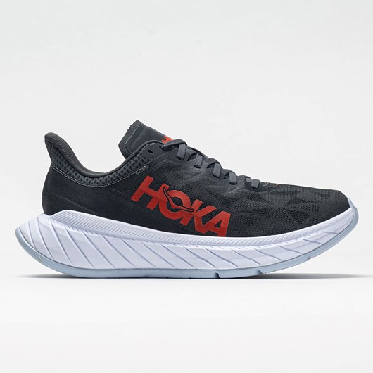 Dark Shadow / Fiesta Orthofeet Hoka One One Carbon X 2 Men\'s Running Shoes | DJBQP1045