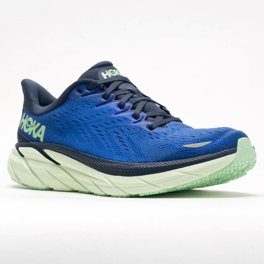 Dazzling Blue / Outer Space Orthofeet Hoka One One Clifton 8 Men's Running Shoes | QKOVF0961