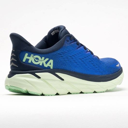 Dazzling Blue / Outer Space Orthofeet Hoka One One Clifton 8 Men's Running Shoes | QKOVF0961