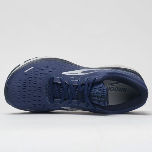 Deep Cobalt / Gray / Navy Orthofeet Brooks Ghost 13 Men's Running Shoes | PTXRG7639