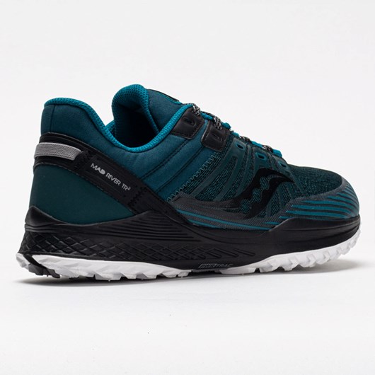 Deep Teal / Black Orthofeet Saucony Mad River TR 2 Men's Trail Running Shoes | FILZR3987