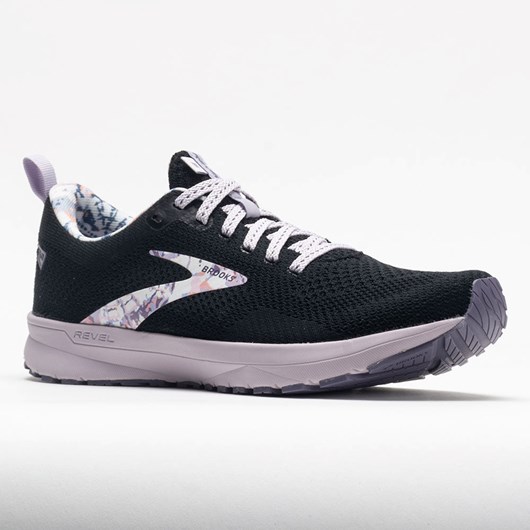 Delicate Dyes Edition Black / Thistle / Cadet Orthofeet Brooks Revel 5 Women's Running Shoes | GBODF1562