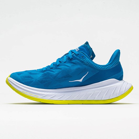 Diva Blue / Citrus Orthofeet Hoka One One Carbon X 2 Women's Running Shoes | HQXLS7253