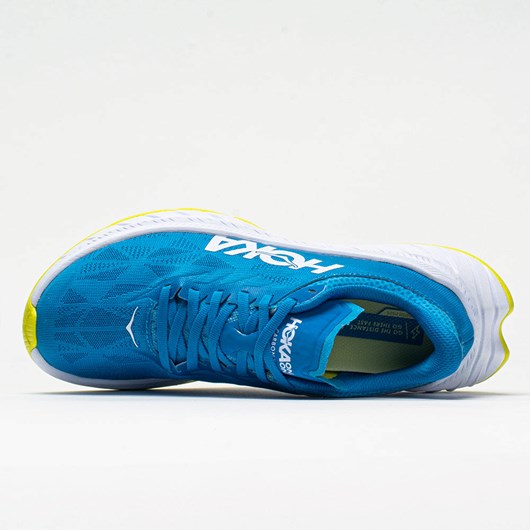 Diva Blue / Citrus Orthofeet Hoka One One Carbon X 2 Women's Running Shoes | HQXLS7253