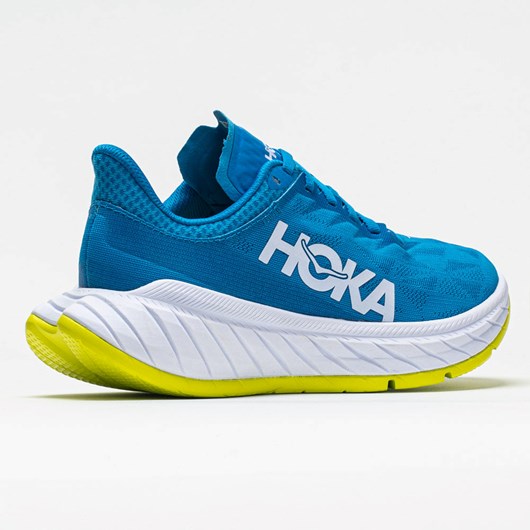 Diva Blue / Citrus Orthofeet Hoka One One Carbon X 2 Women's Running Shoes | HQXLS7253