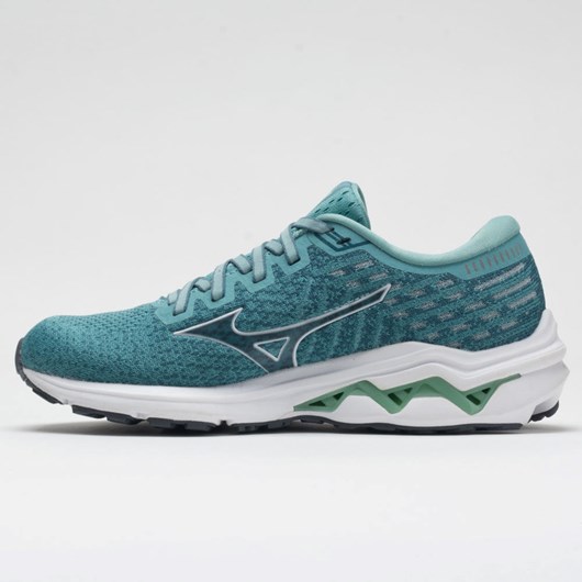 Dusty Turquoise / White Orthofeet Mizuno Wave Inspire 17 Waveknit Women's Running Shoes | FEWLZ5492