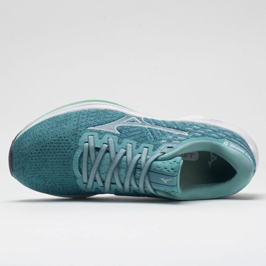 Dusty Turquoise / White Orthofeet Mizuno Wave Inspire 17 Waveknit Women's Running Shoes | FEWLZ5492