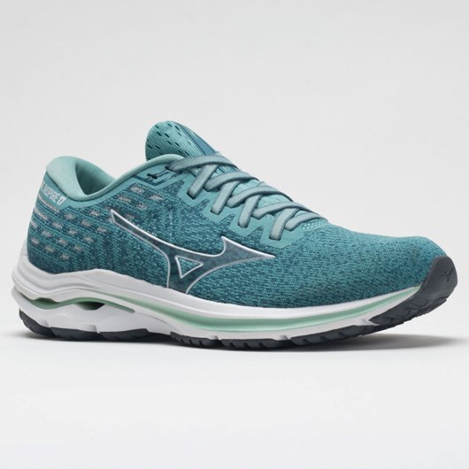 Dusty Turquoise / White Orthofeet Mizuno Wave Inspire 17 Waveknit Women's Running Shoes | FEWLZ5492