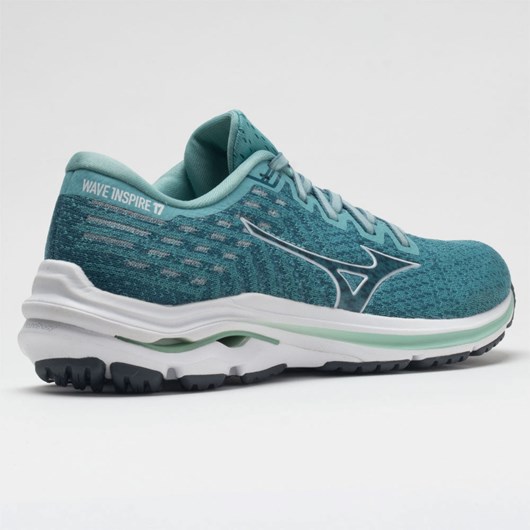 Dusty Turquoise / White Orthofeet Mizuno Wave Inspire 17 Waveknit Women's Running Shoes | FEWLZ5492