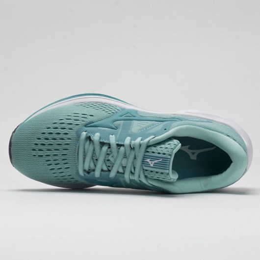 Eggshell Blue / Dusty Turquoise Orthofeet Mizuno Wave Inspire 17 Women's Running Shoes | UITNA1543