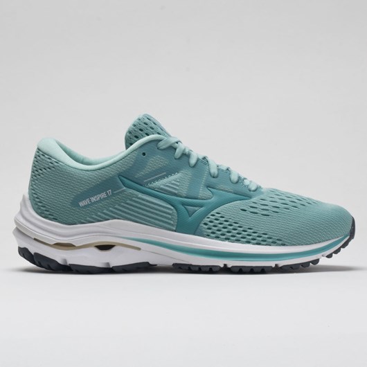 Eggshell Blue / Dusty Turquoise Orthofeet Mizuno Wave Inspire 17 Women\'s Running Shoes | UITNA1543