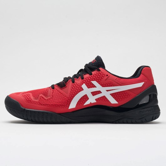 Electric Red / White Orthofeet ASICS GEL-Resolution 8 Men's Tennis Shoes | NVUWD2583