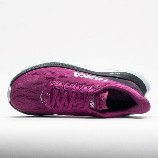 Festival Fuchsia / Black Orthofeet HOKA Mach 4 Women's Running Shoes | XEWDS4782