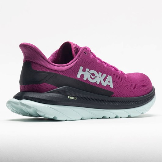 Festival Fuchsia / Black Orthofeet HOKA Mach 4 Women's Running Shoes | XEWDS4782