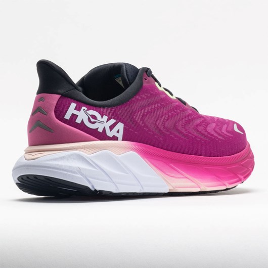 Festival Fuchsia / Ibis Rose Orthofeet HOKA Arahi 6 Women's Running Shoes | UMDQA8723