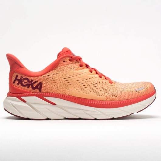 Fiesta / Blazing Orange Orthofeet Hoka One One Clifton 8 Men\'s Running Shoes | UZLYA9418