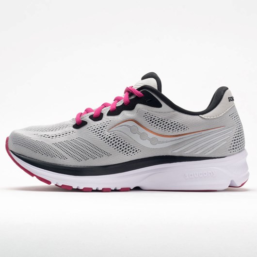 Fog / Cherry Orthofeet Saucony Ride 14 Women's Running Shoes | PCYHL0637