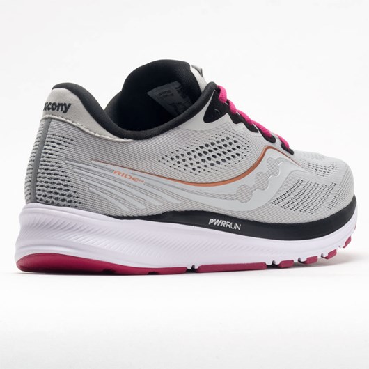 Fog / Cherry Orthofeet Saucony Ride 14 Women's Running Shoes | PCYHL0637