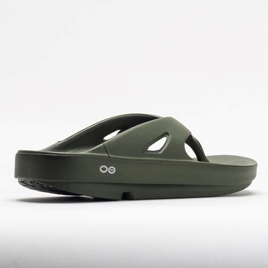 Forest Green Orthofeet OOFOS OOriginal Men's Slide Sandals | ZDIMR7569