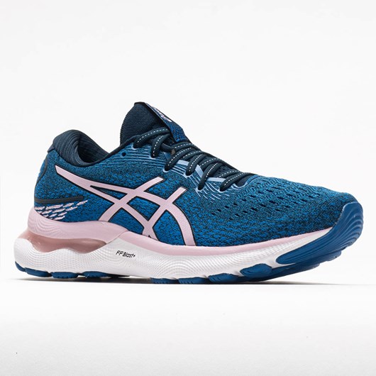 French Blue / Barely Rose Orthofeet ASICS GEL-Nimbus 24 Women's Running Shoes | RKITH4810