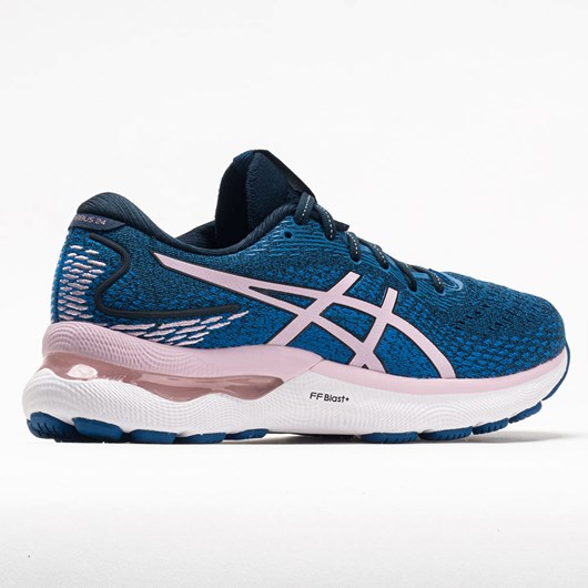 French Blue / Barely Rose Orthofeet ASICS GEL-Nimbus 24 Women's Running Shoes | RKITH4810