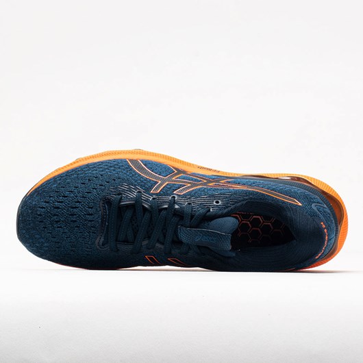 French Blue / Shocking Orange Orthofeet ASICS GEL-Nimbus 24 Men's Running Shoes | FVMUI6940