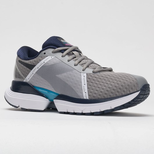 Frost Gray / Black / White Orthofeet Diadora Mythos Blushield Elite TRX Men's Running Shoes | XEBUA8279