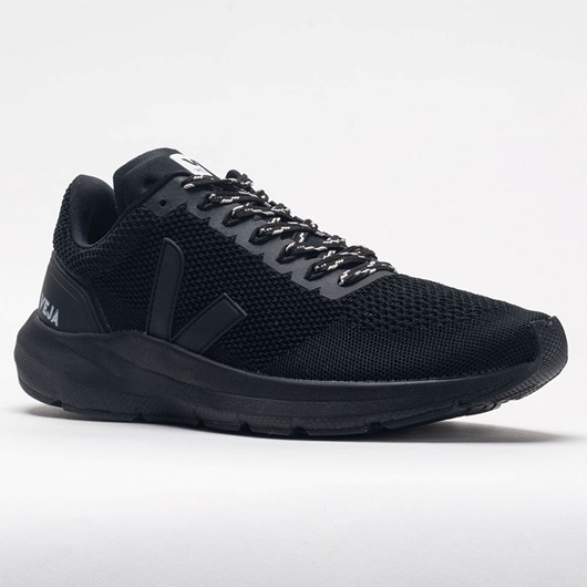 Full Black Orthofeet VEJA Marlin V-Knit Men's Running Shoes | SXHRO1046