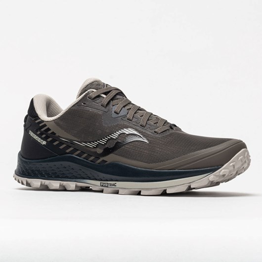 Gravel / Black Orthofeet Saucony Peregrine 11 Men's Trail Running Shoes | ZKXGH7358