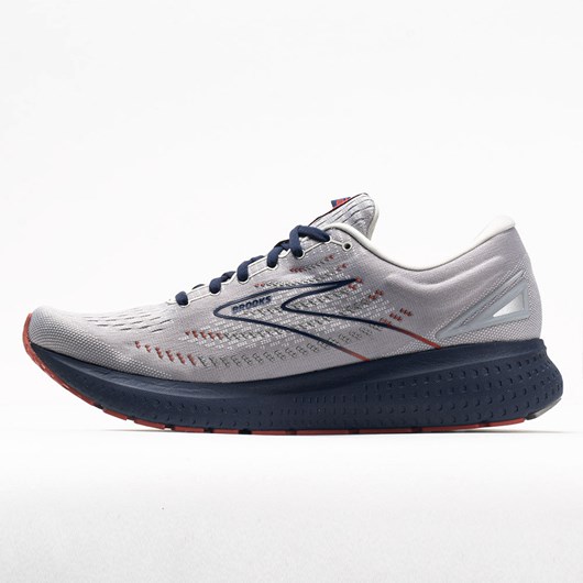 Gray / Alloy / Peacoat Orthofeet Brooks Glycerin 19 Men's Running Shoes | FYCDI9381