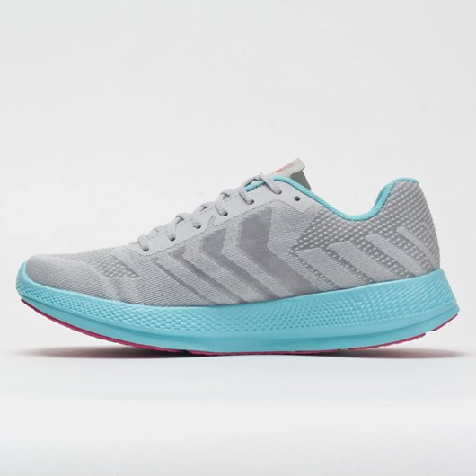 Gray / Aqua / Hot Pink Orthofeet Skechers GOrun Razor+ Women's Running Shoes | ASZIH8169