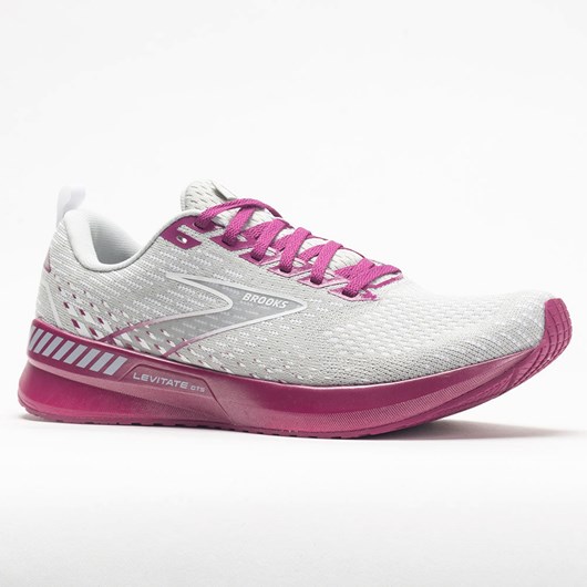 Gray / Lavender / Baton Rouge Orthofeet Brooks Levitate GTS 5 Women's Running Shoes | AGZNC9120