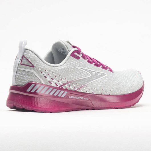 Gray / Lavender / Baton Rouge Orthofeet Brooks Levitate GTS 5 Women's Running Shoes | AGZNC9120