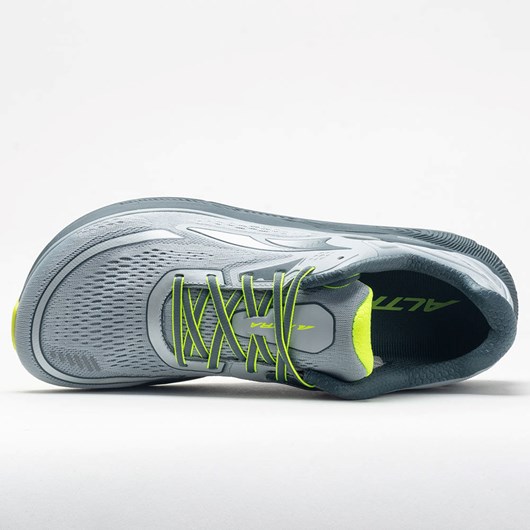 Gray / Lime Orthofeet Altra Paradigm 6 Men's Running Shoes | GQDYE6183