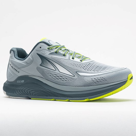 Gray / Lime Orthofeet Altra Paradigm 6 Men's Running Shoes | GQDYE6183