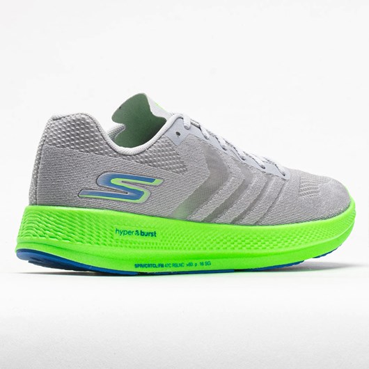 Gray / Lime Orthofeet Skechers GOrun Razor+ Women's Running Shoes | EAWFK5098