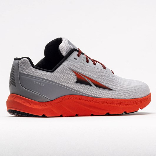 Gray / Orange Orthofeet Altra Rivera Men's Running Shoes | FLHNR4037