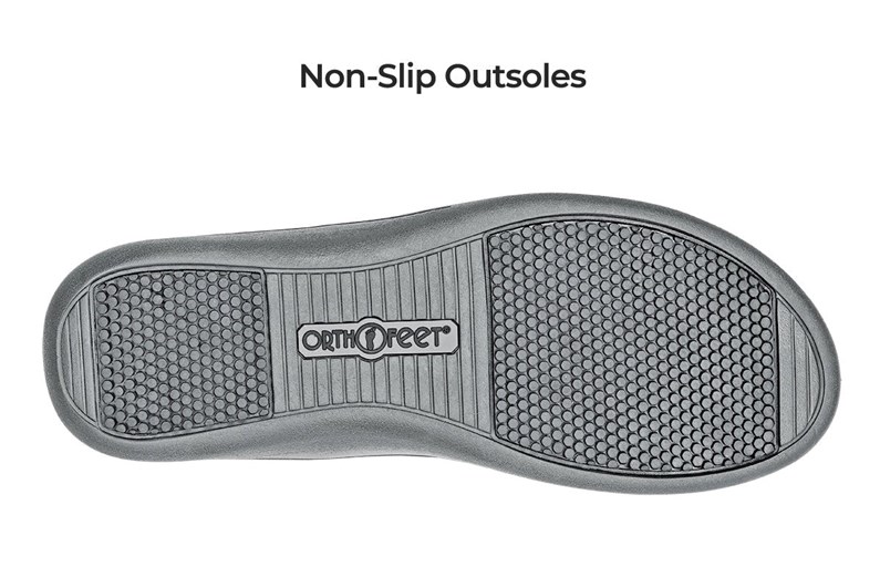 Gray Orthofeet Arch Support Slide Orthotic Women's Flip Flops | XAJVG0192